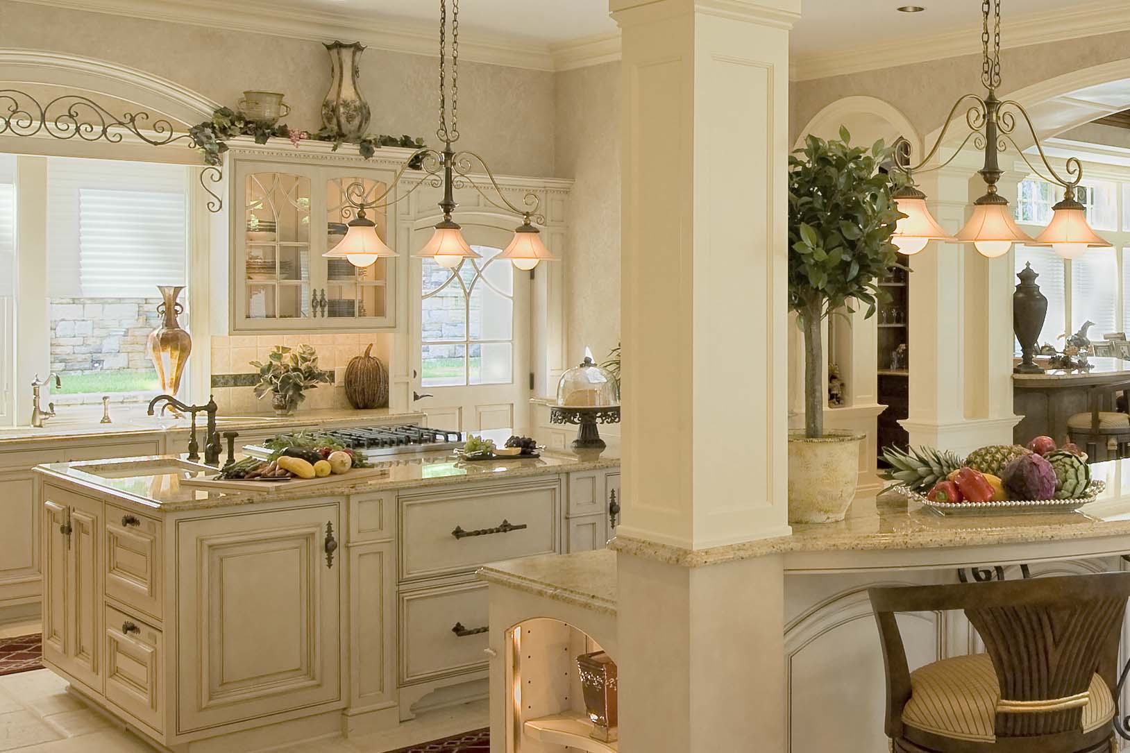 french colonial kitchen design